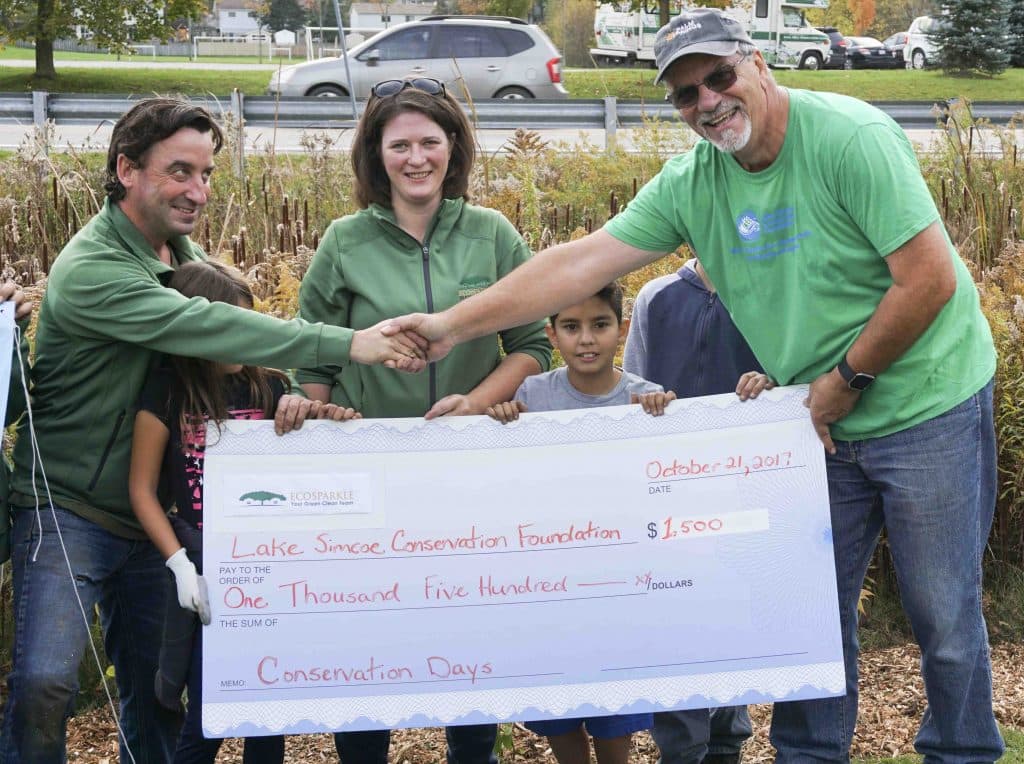 Ecosparkle - Green Clean Tree Planting Event 2017 Check Signing Photo