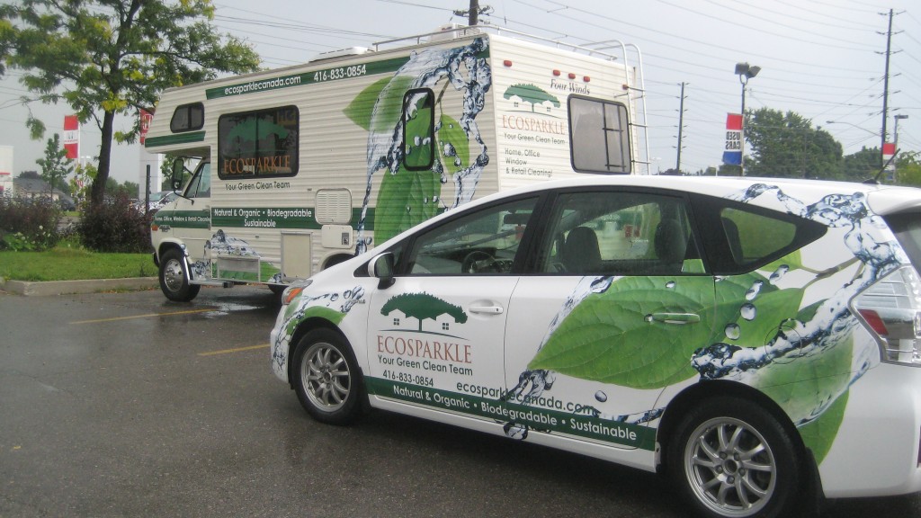 Ecosparkle's Green Clean RV and Toyota Prius