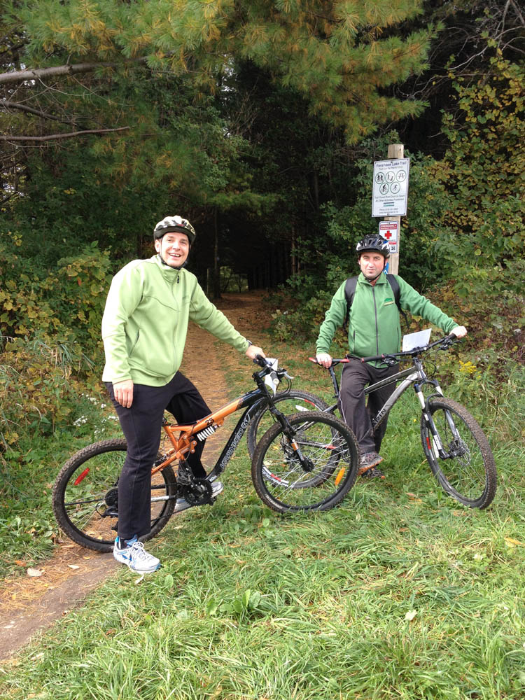 Csaba and Sefi ready to hit the trails